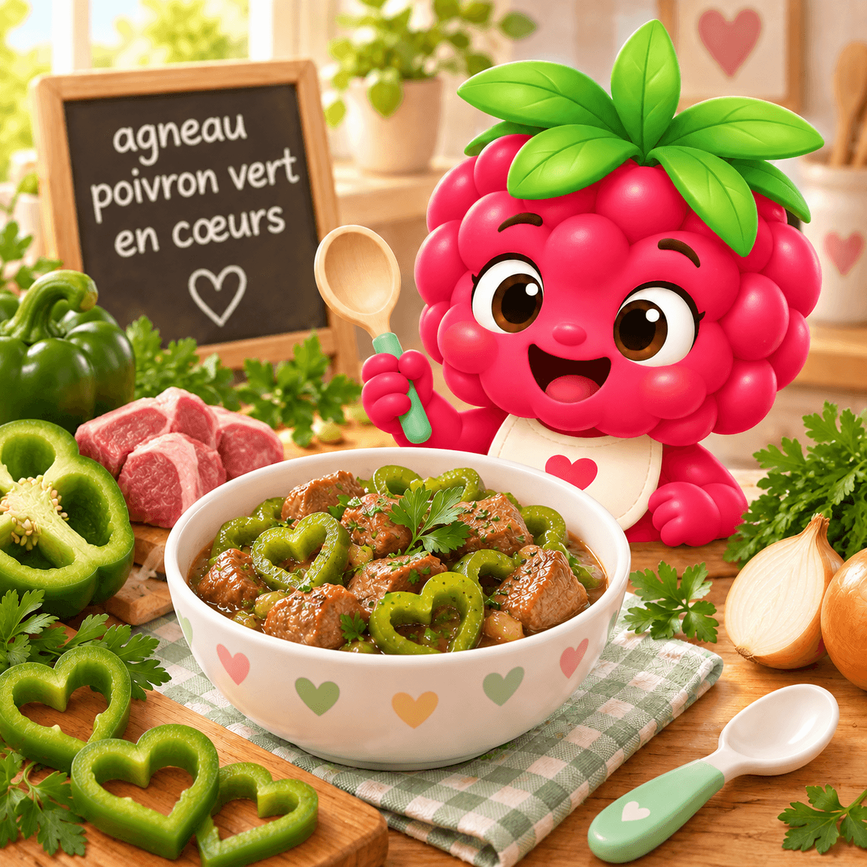 Poivron Vert En C Urs (agneau-free)