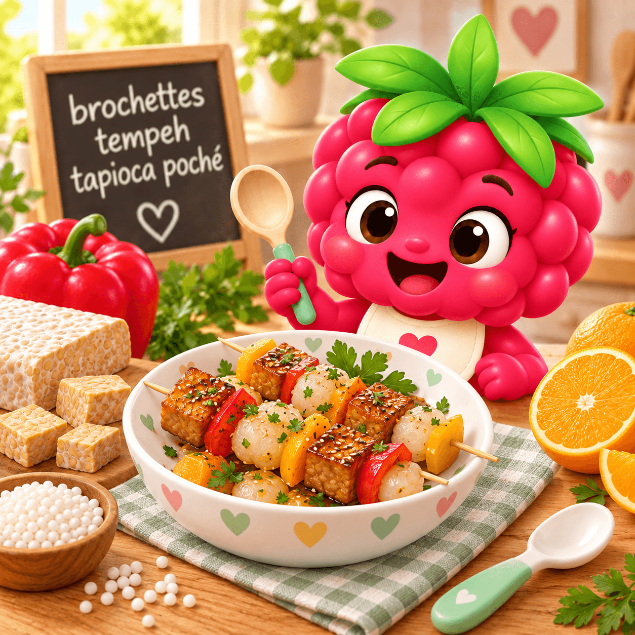 Tempeh Tapioca Poch (brochettes-free)