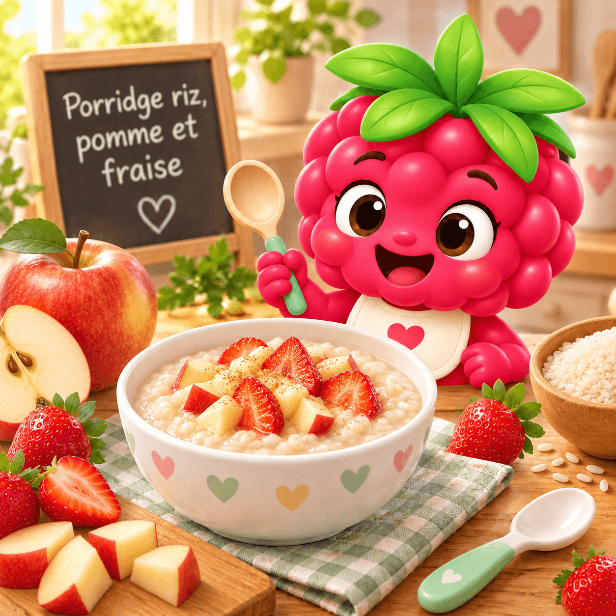 Riz Pomme Et Fraise (porridge-free)