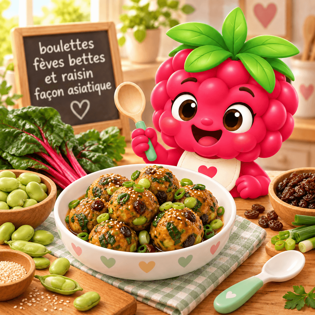Boulettes F Ves Bettes Et Raisin Fa On Asiatique (lait-free)