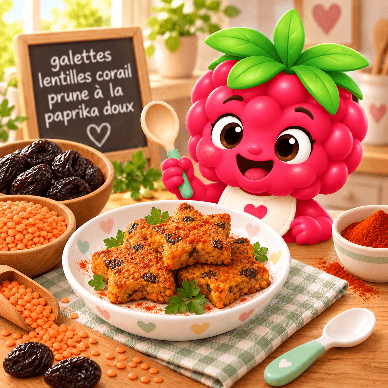 Lentilles Corail Prune La Paprika Doux (galettes-free)