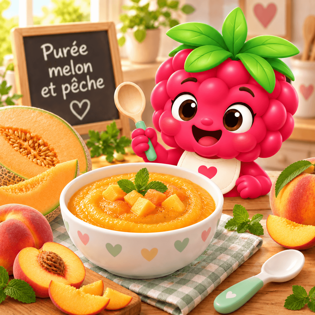 Melon Et Peche (puree-free)