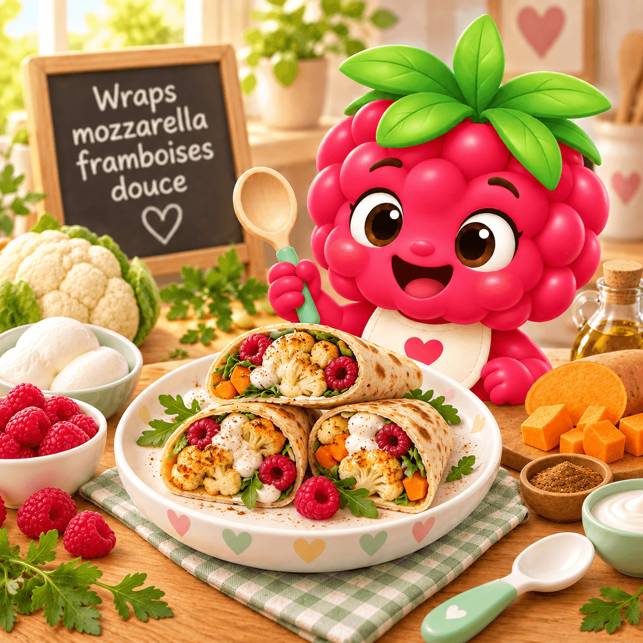 Mozzarella Framboises Douce (wraps-free)