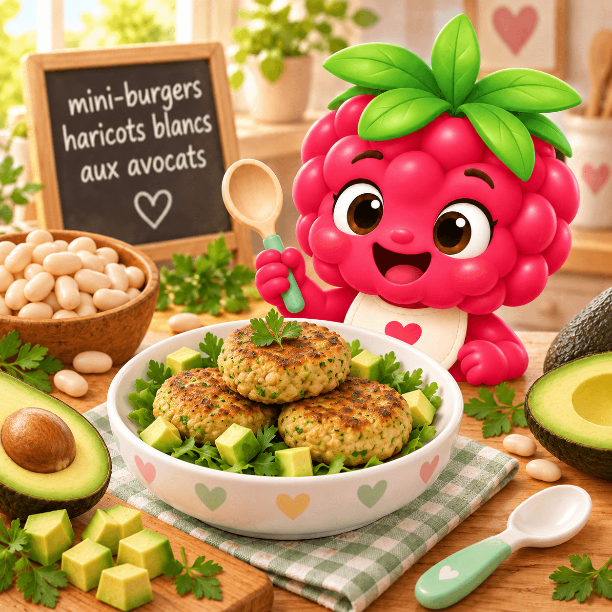 Mini Burgers Haricots Blancs Aux Avocats (gluten-free)