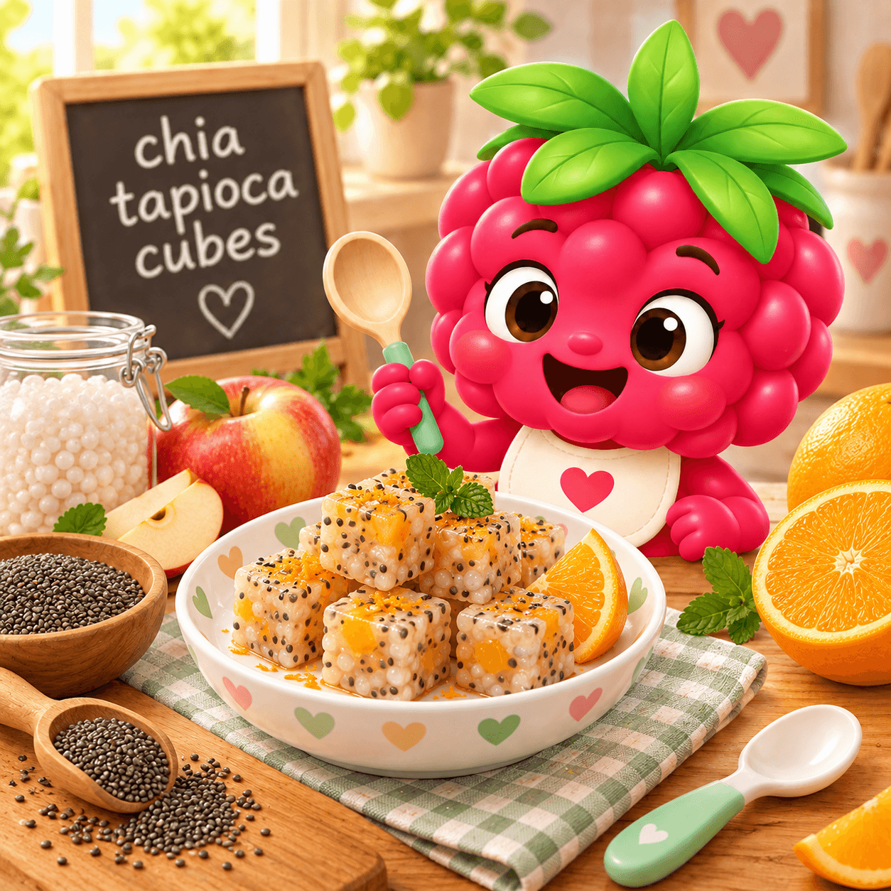 Chia Tapioca Cubes (soja-free)