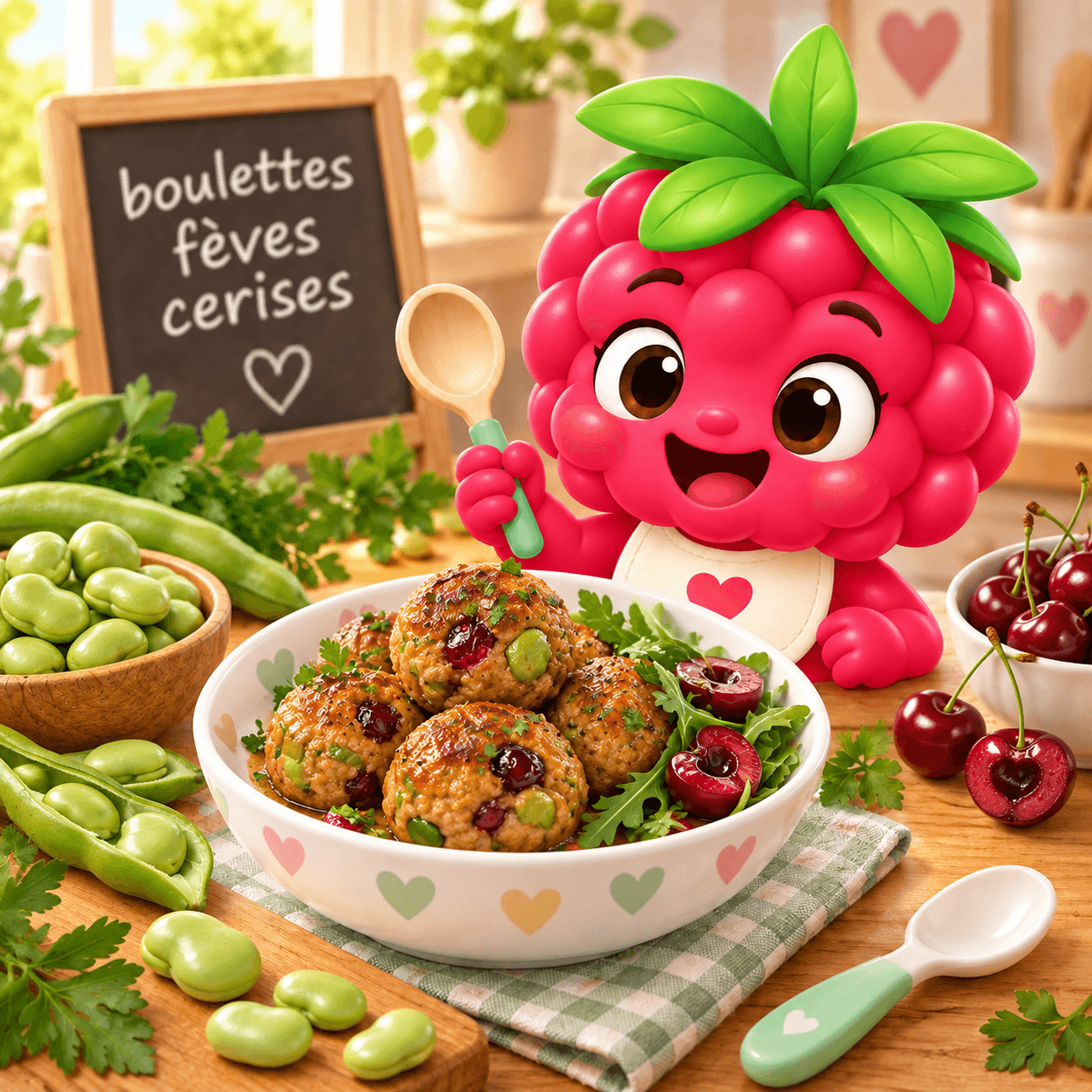 boulettes fèves cerises