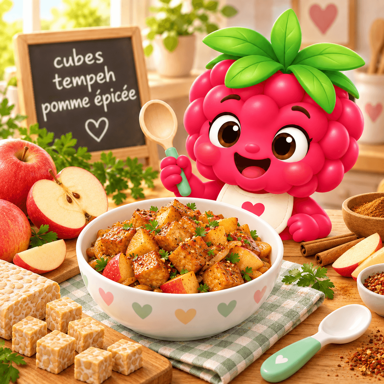 Cubes Tempeh Pomme Pic E (arachide-free)
