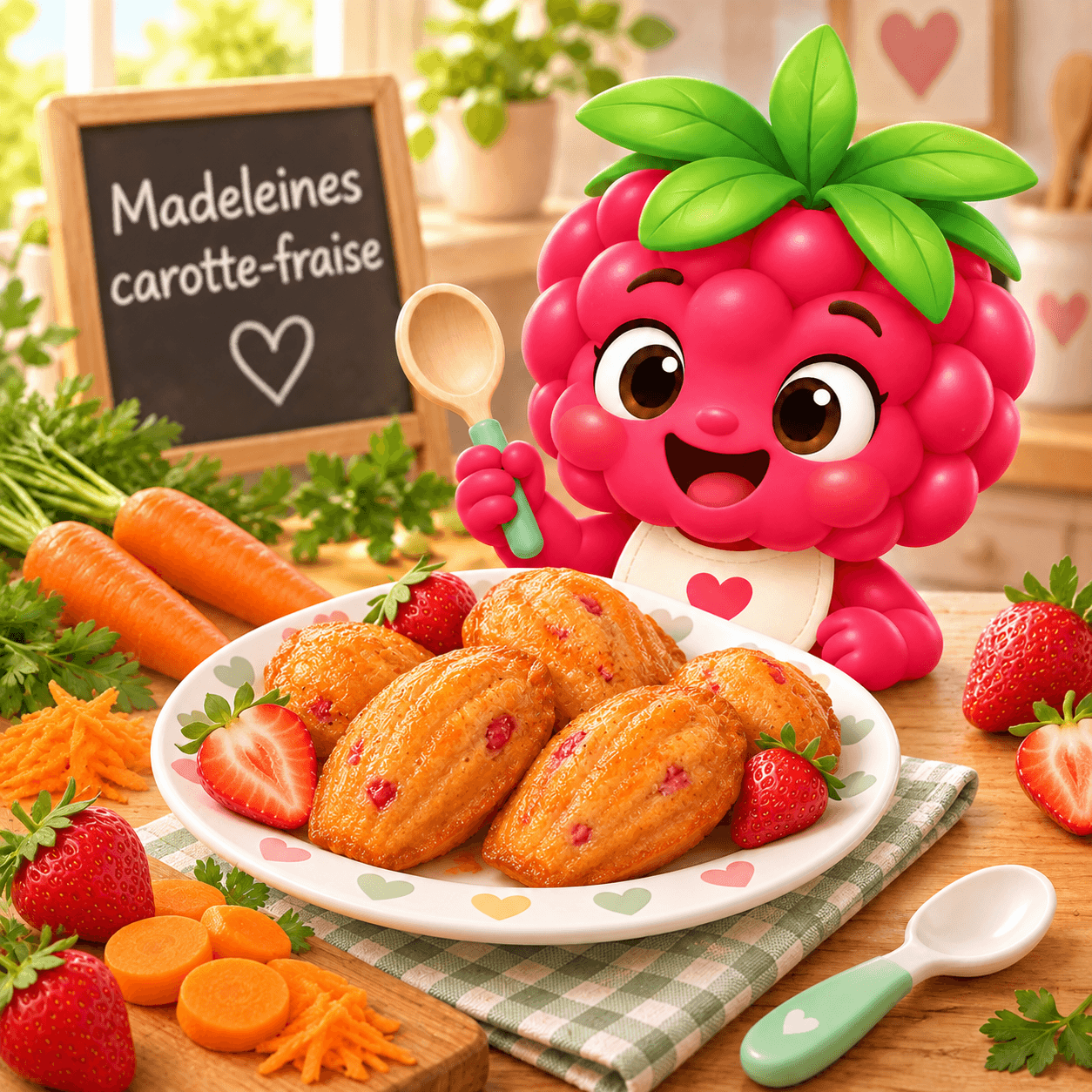 Carotte Fraise (madeleines-free)