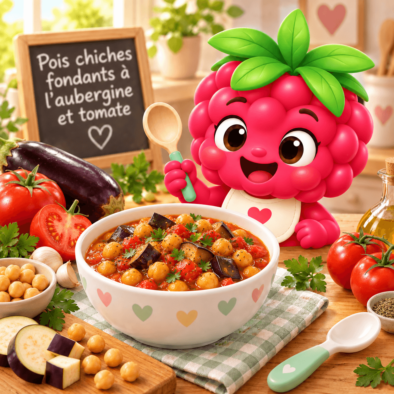 Chiches Fondants A L Aubergine Et Tomate (pois-free)