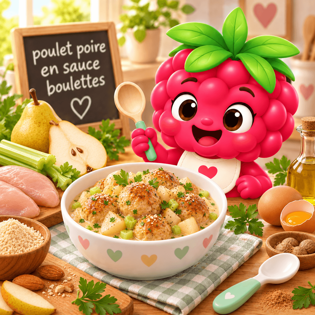 Poire En Sauce Boulettes (poulet-free)