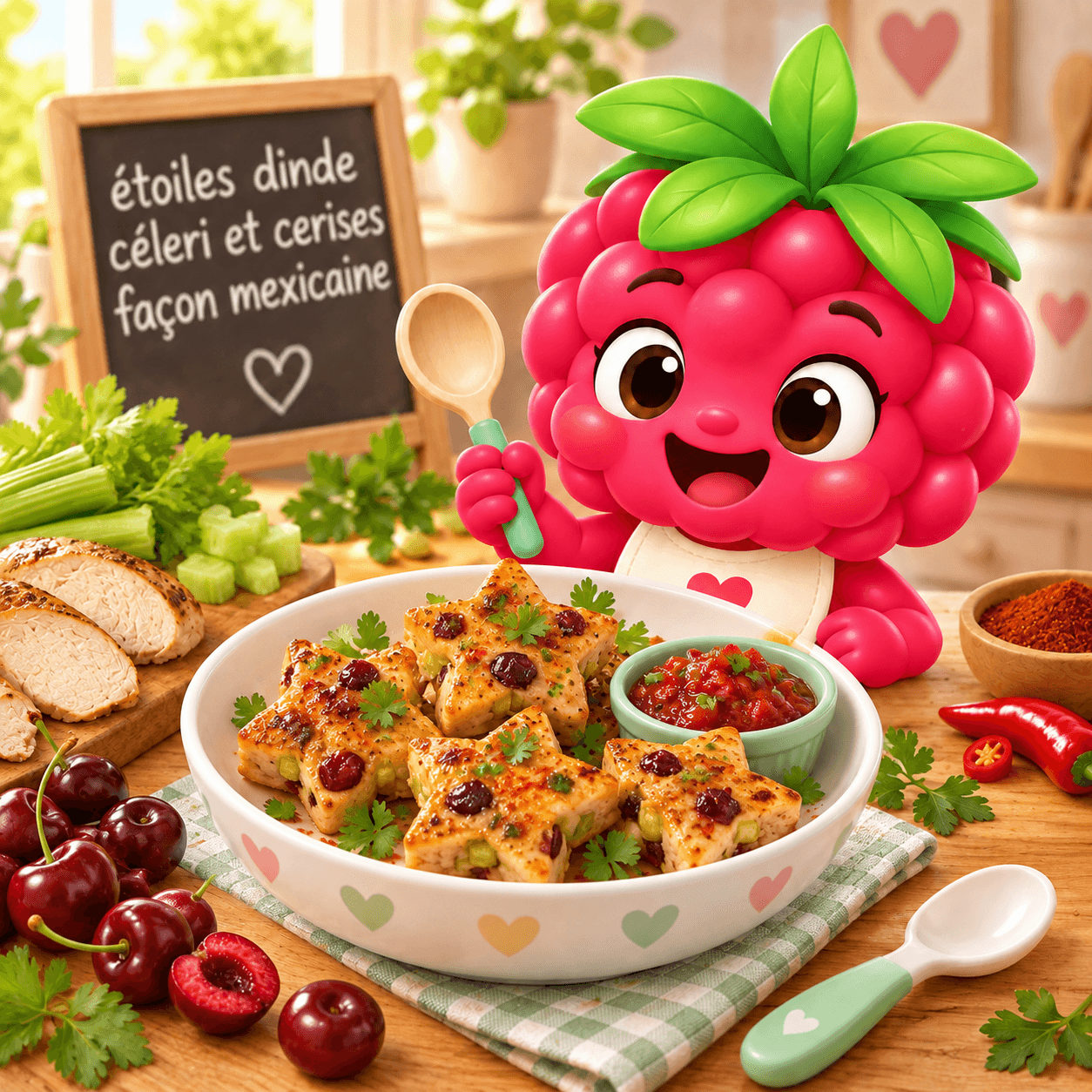 Toiles Dinde C Leri Et Cerises Fa On Mexicaine (gluten-free)