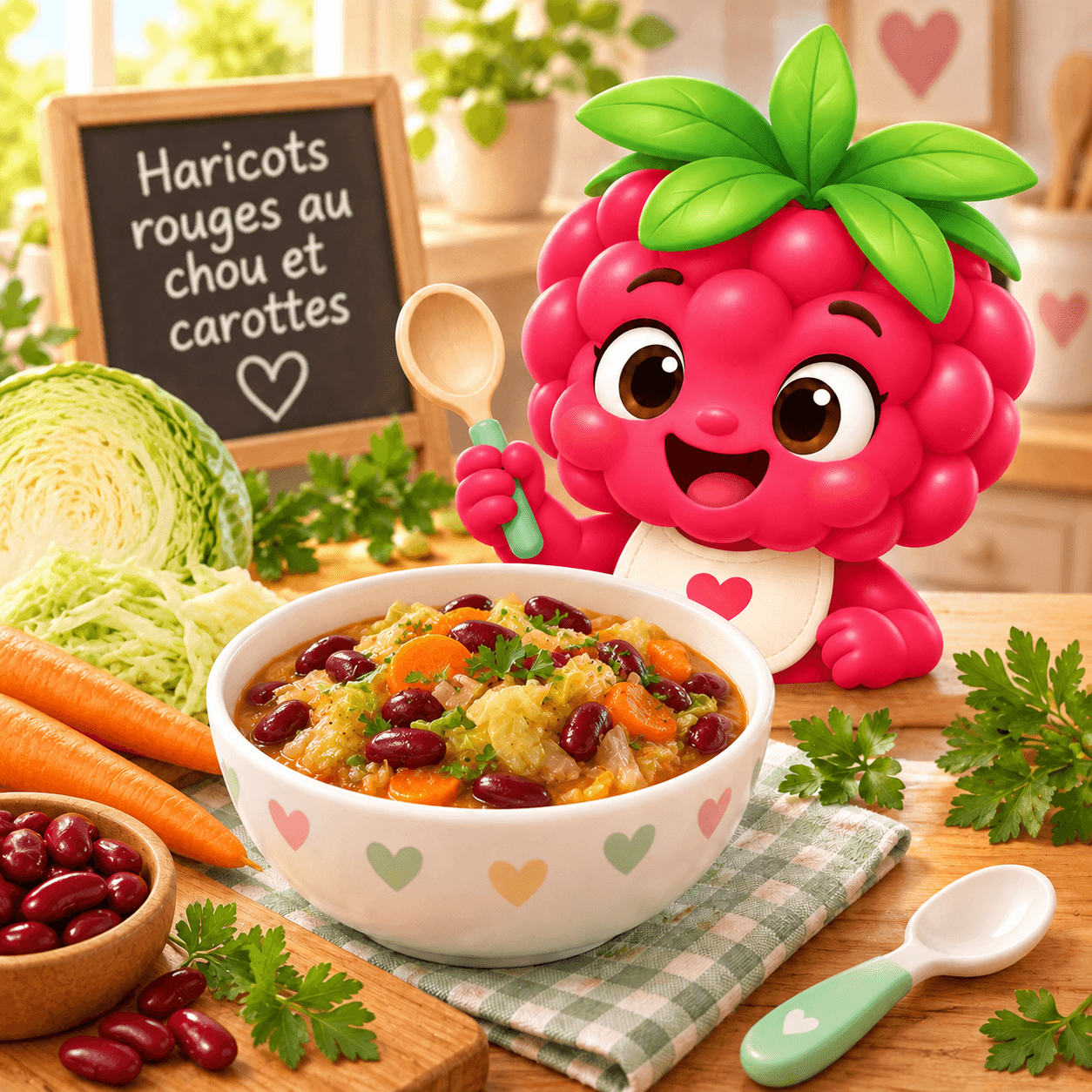 Rouges Au Chou Et Carottes (haricots-free)