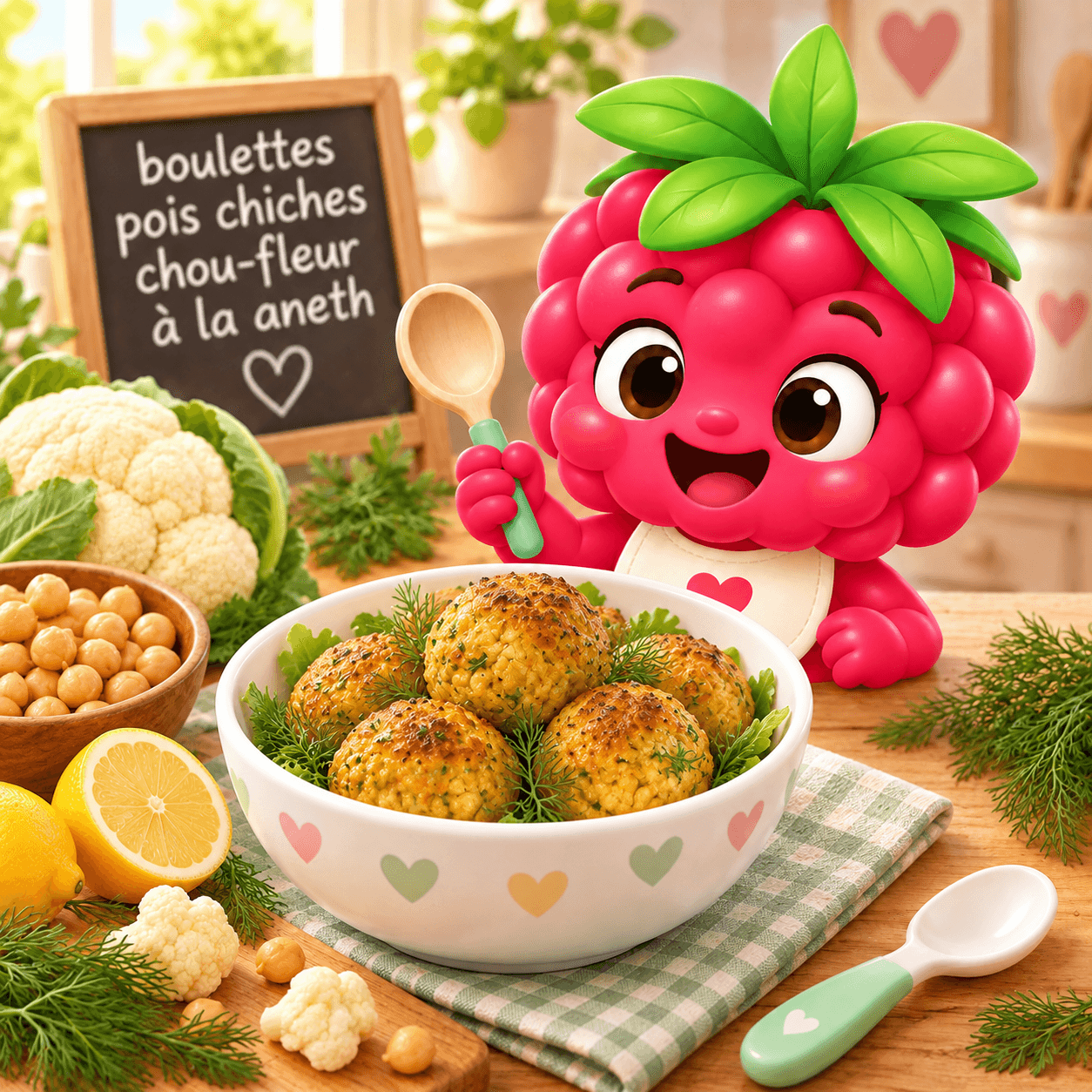 Boulettes Pois Chiches Chou Fleur La Aneth (soja-free)
