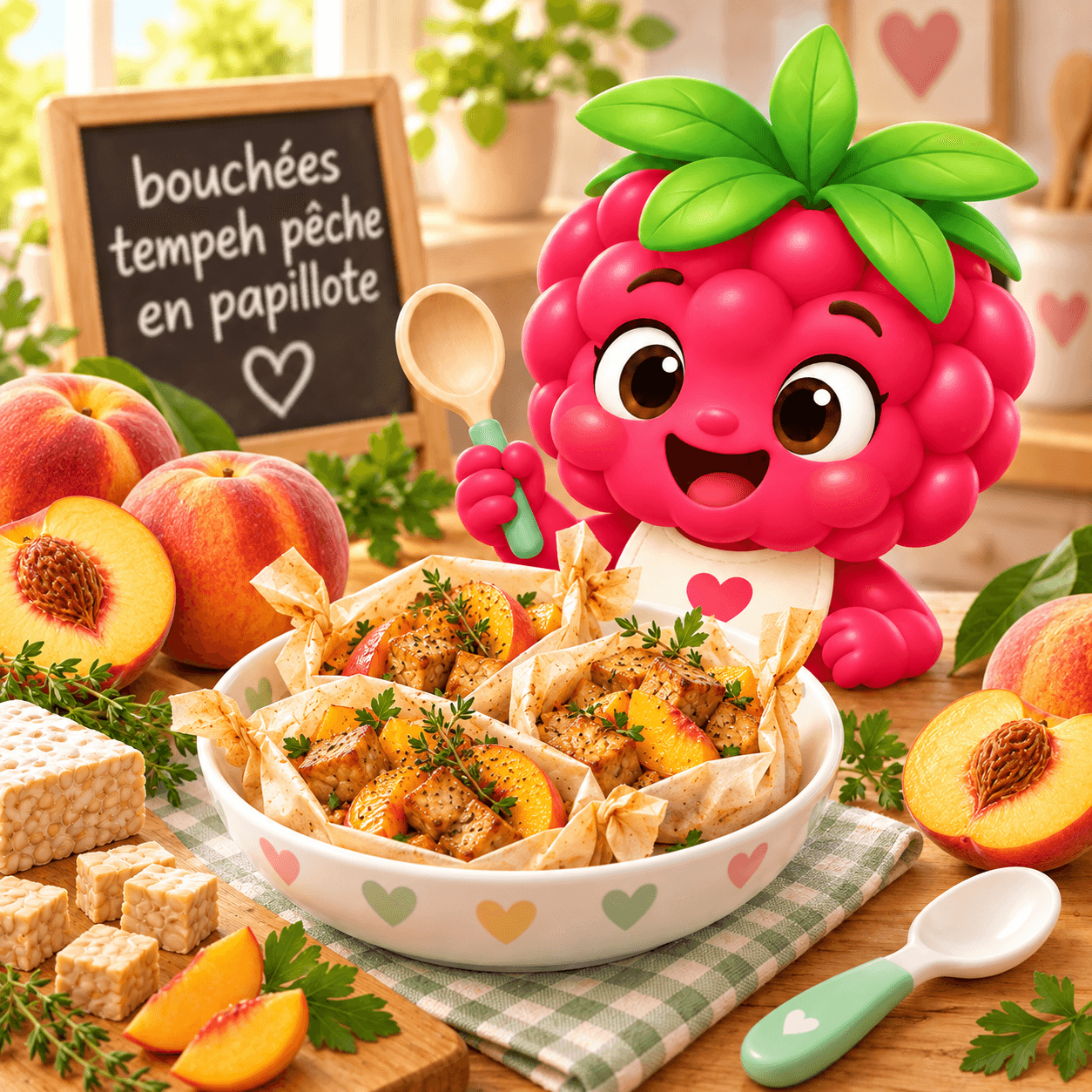 Bouch Es Tempeh P Che En Papillote (lait-free)