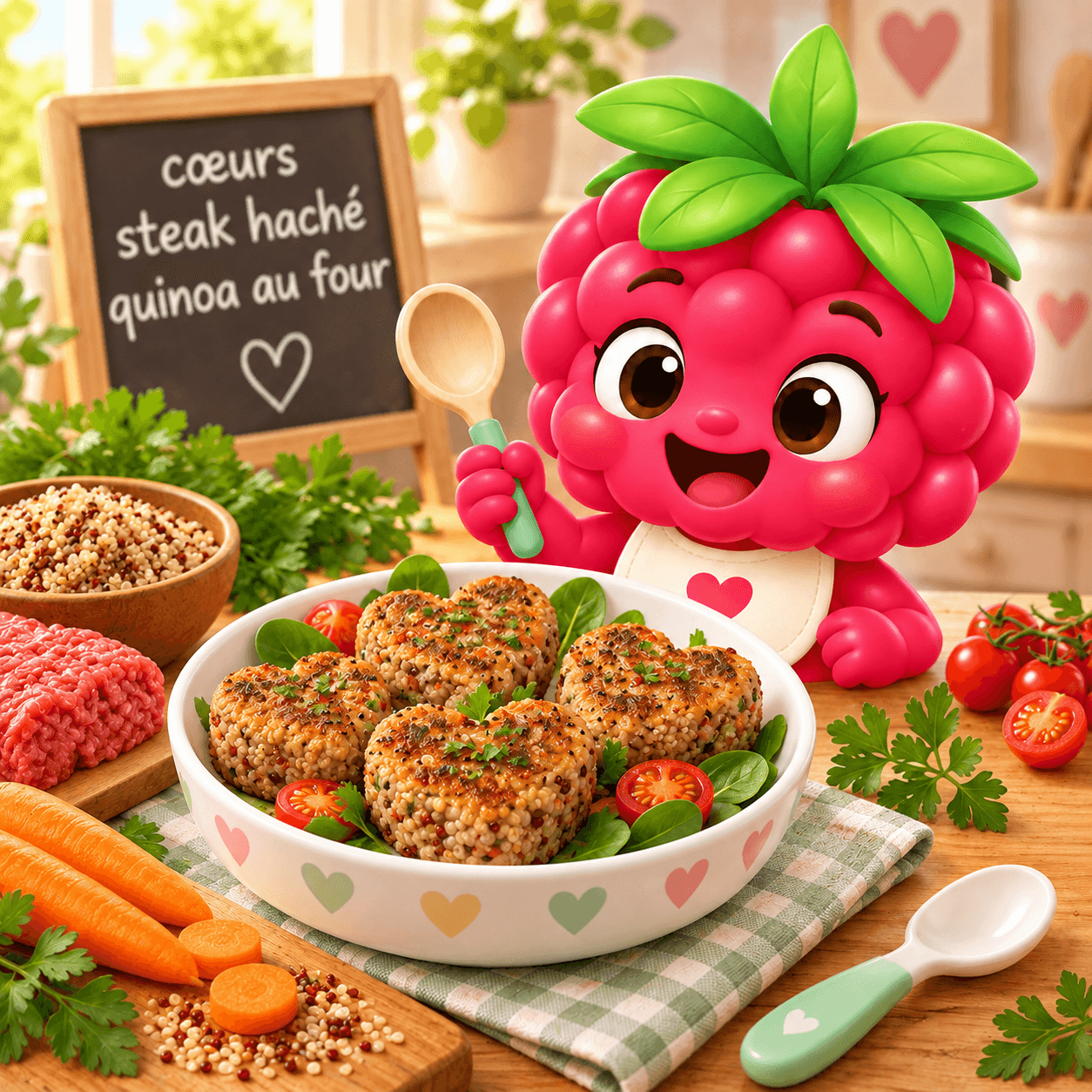 C Urs Steak Hach Quinoa Au Four (arachide-free)