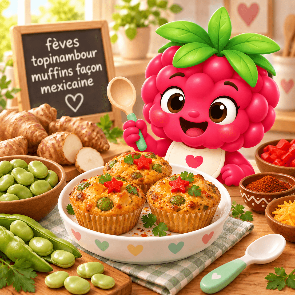 Ves Topinambour Muffins Fa On Mexicaine (f-free)