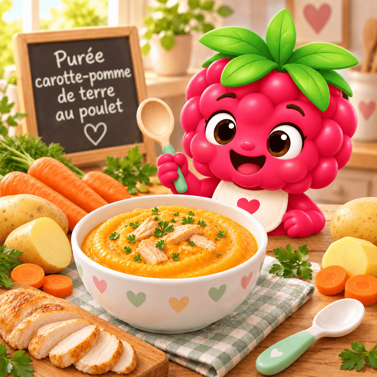 Carotte Pomme De Terre Au Poulet (puree-free)