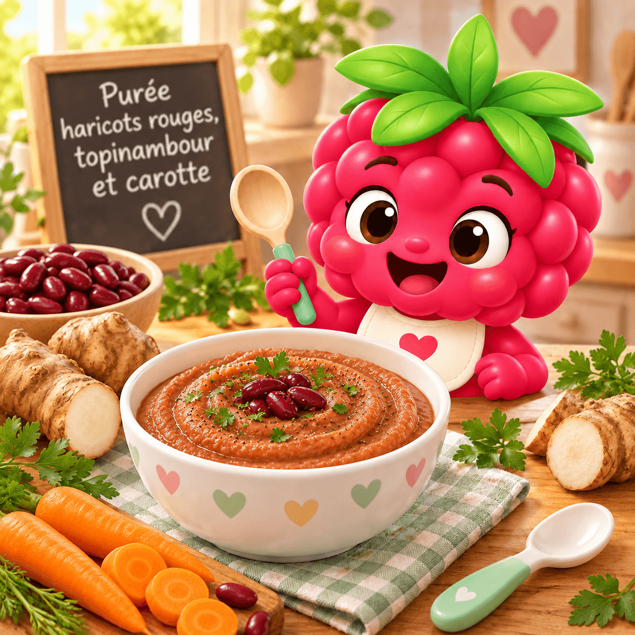 Haricots Rouges Topinambour Et Carotte (puree-free)