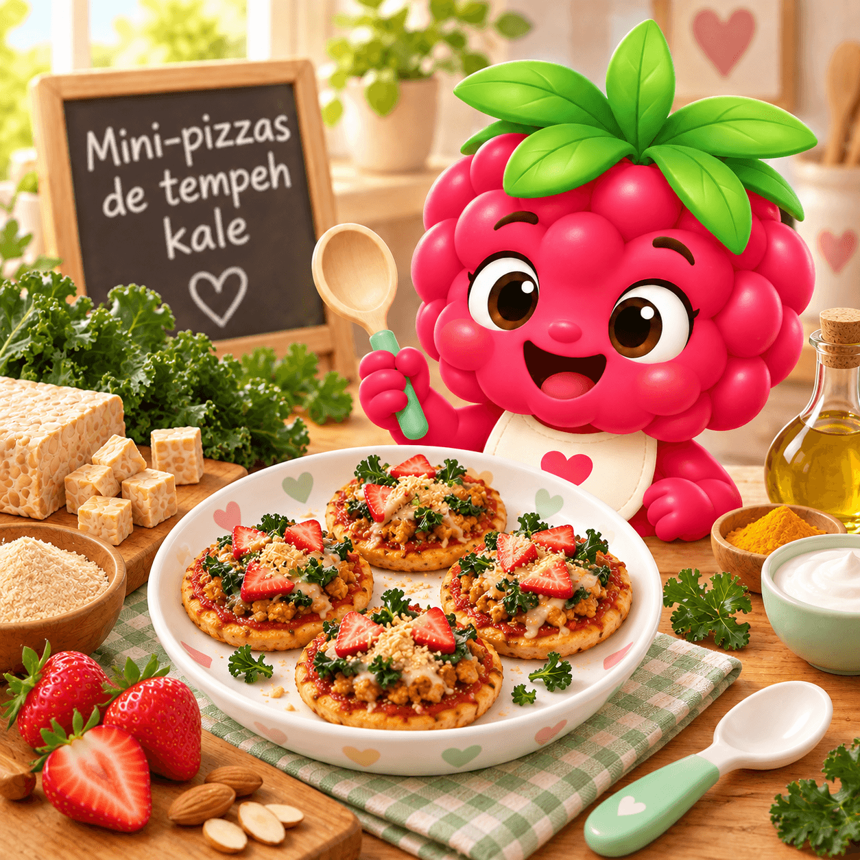 Pizzas De Tempeh Kale (mini-free)