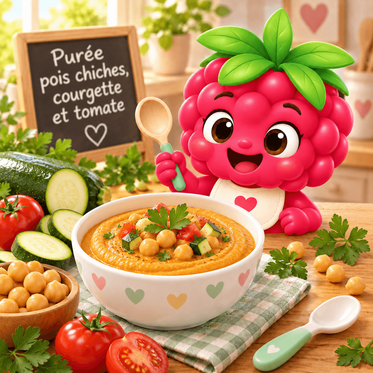 Pois Chiches Courgette Et Tomate (puree-free)