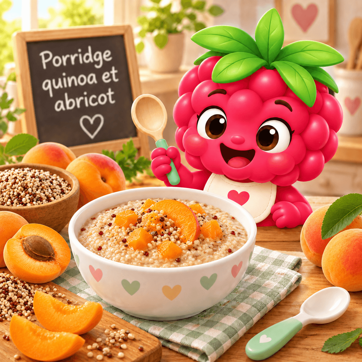 Porridge quinoa et abricot