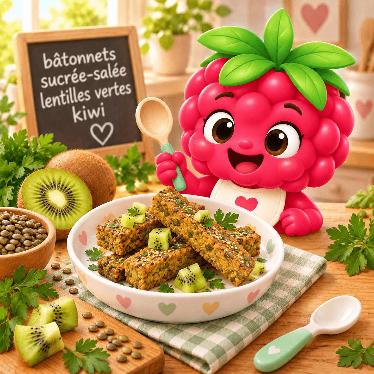 B Tonnets Sucr E Sal E Lentilles Vertes Kiwi (gluten-free)