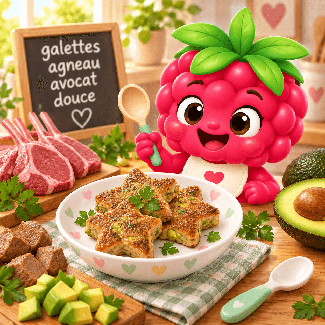Galettes Agneau Avocat Douce (gluten-free)