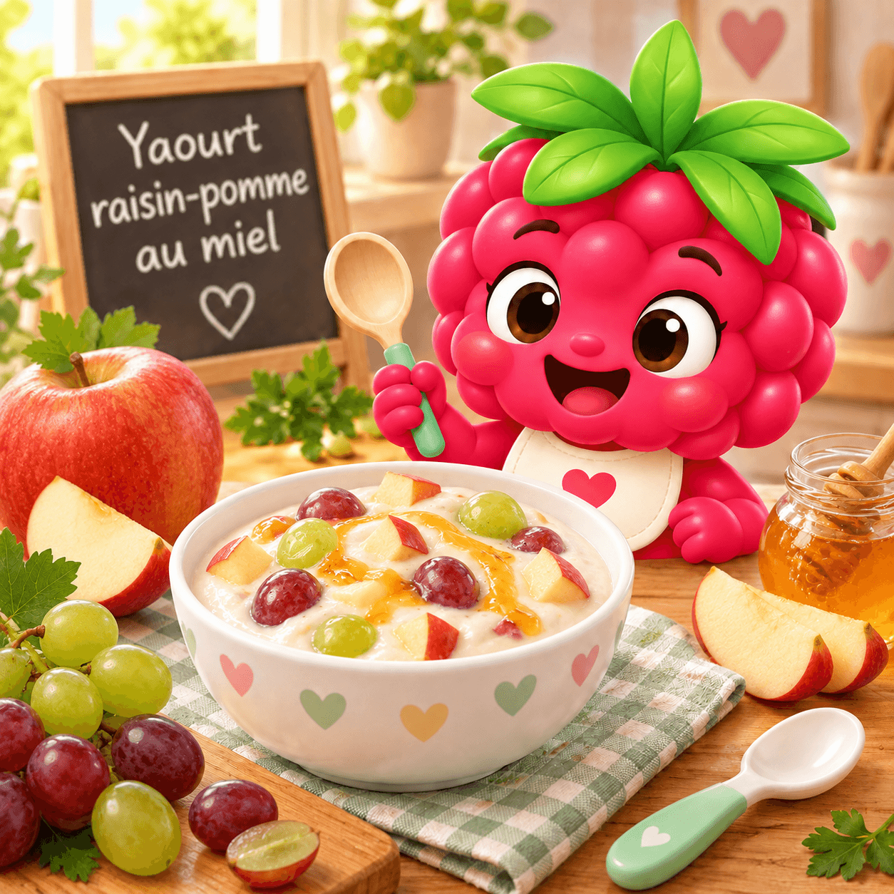 Raisin Pomme Au Miel (yaourt-free)