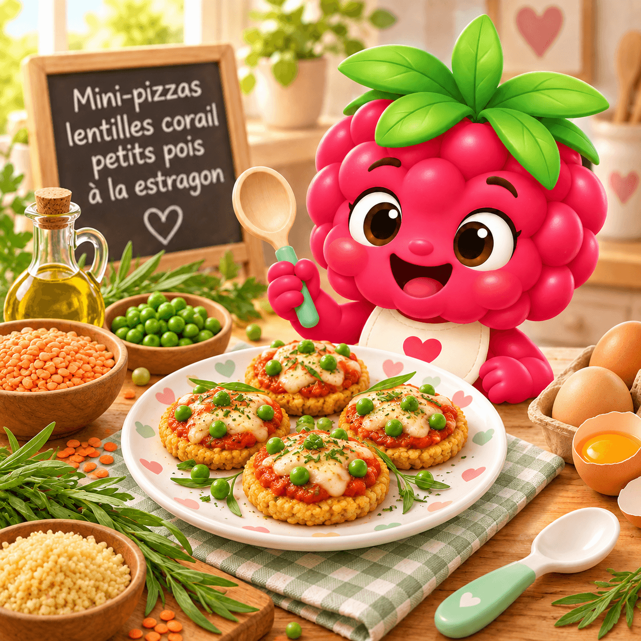 Pizzas Lentilles Corail Petits Pois La Estragon (mini-free)
