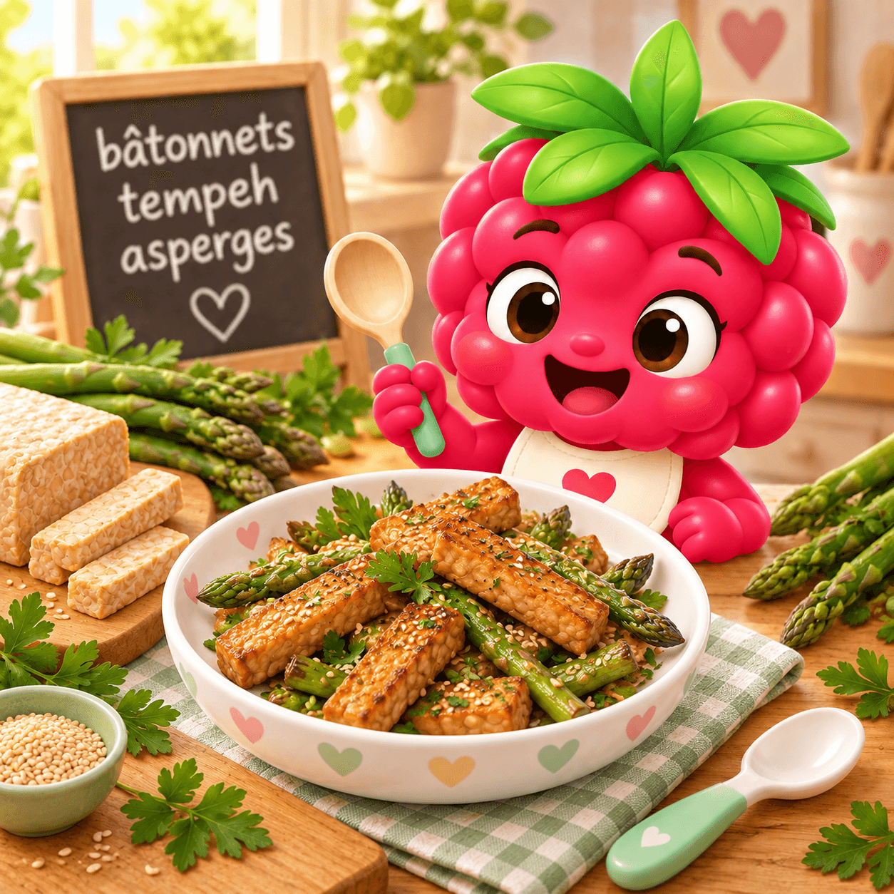 B Tonnets Tempeh Asperges (soja-free)