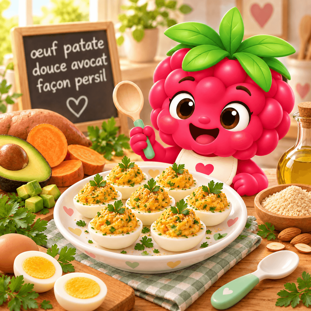 Patate Douce Avocat Fa On Persil (uf-free)