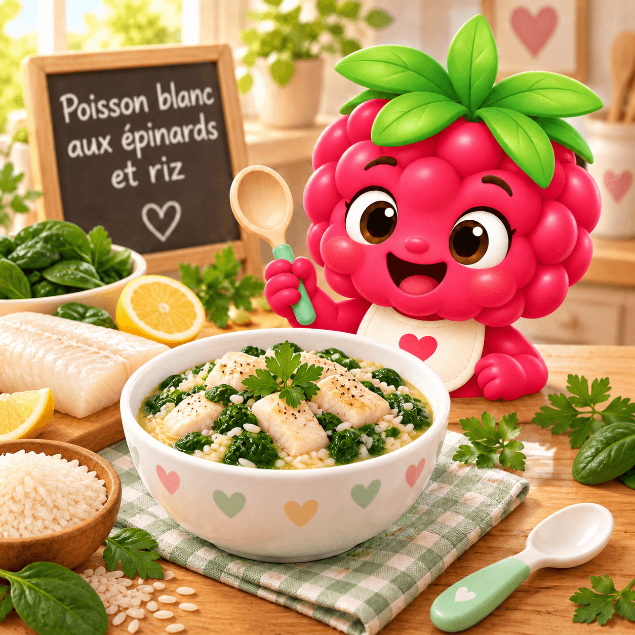 Blanc Aux Epinards Et Riz (poisson-free)
