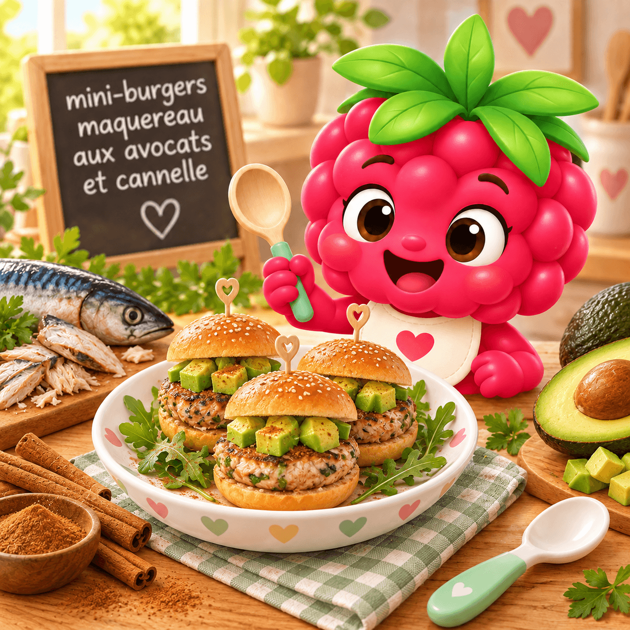 Burgers Maquereau Aux Avocats Et Cannelle (mini-free)