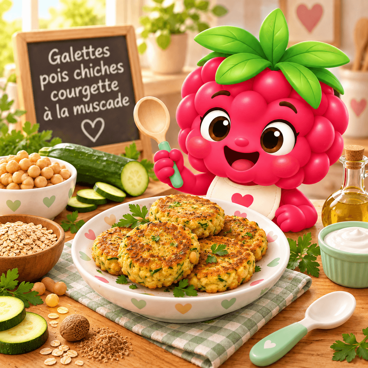 Pois Chiches Courgette La Muscade (galettes-free)