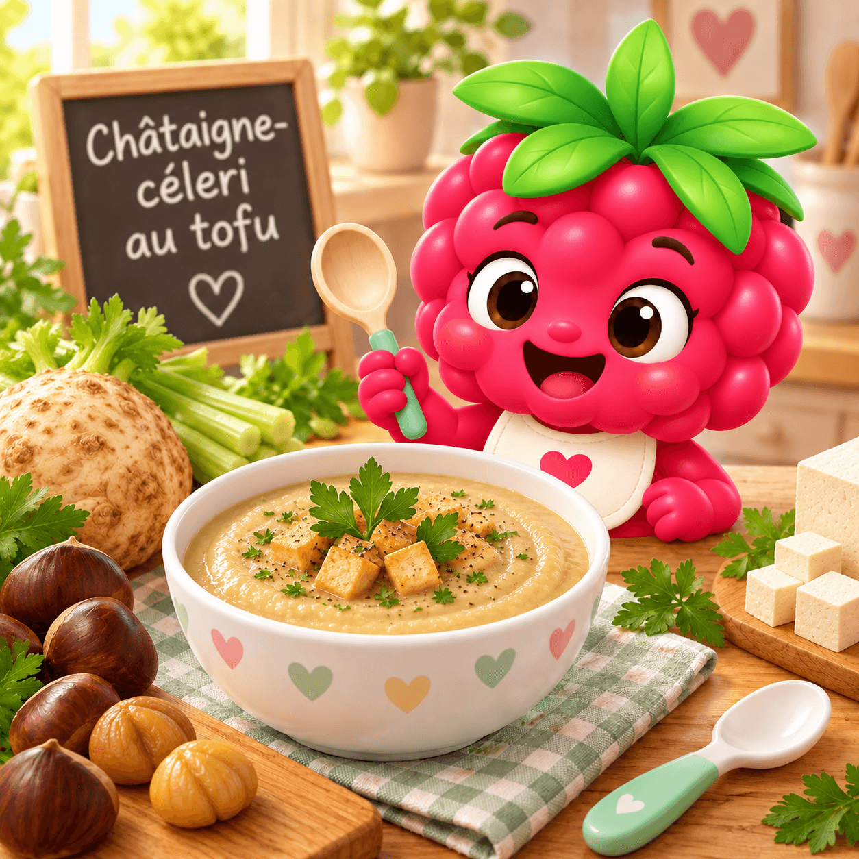 Châtaigne-céleri au tofu