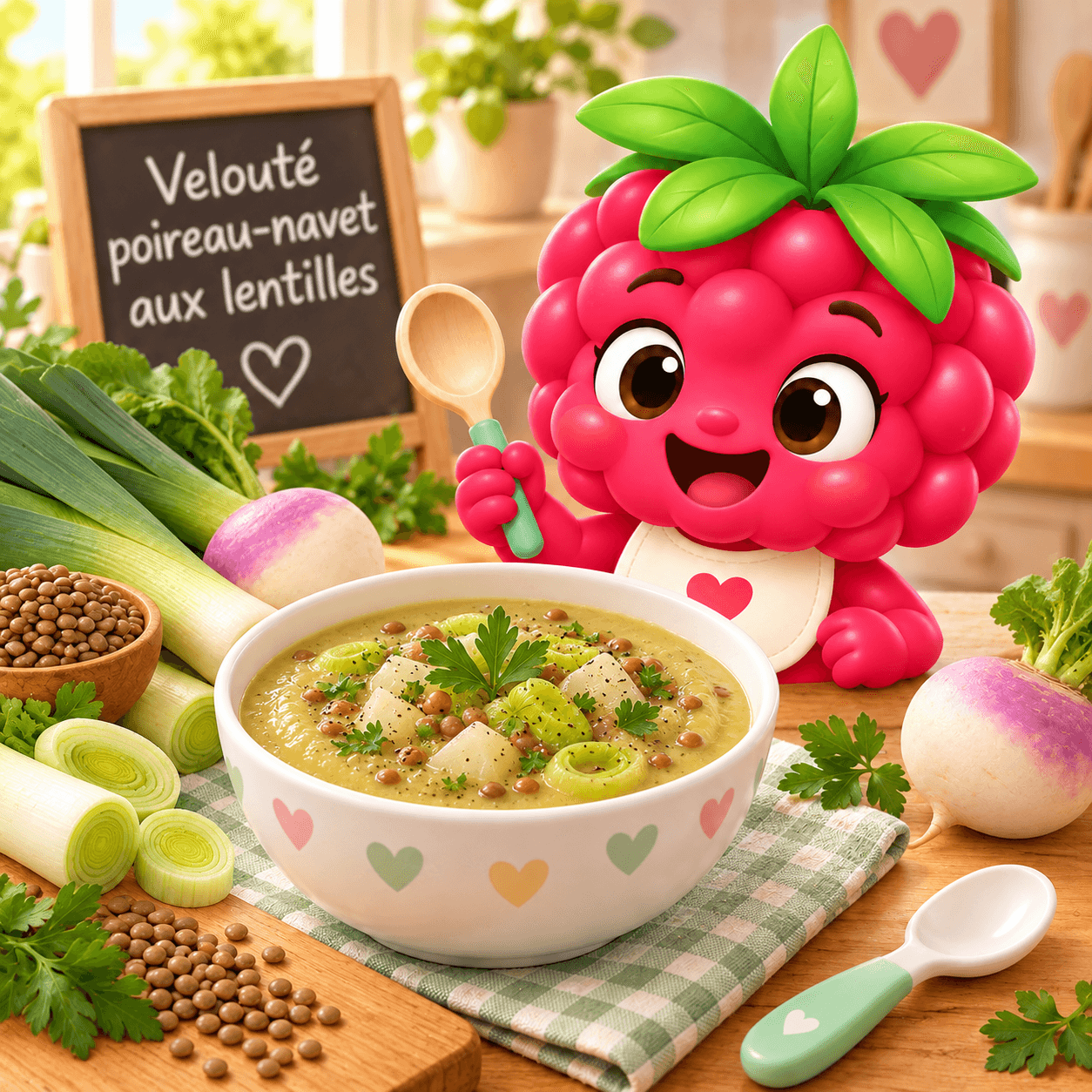 Poireau Navet Aux Lentilles (veloute-free)