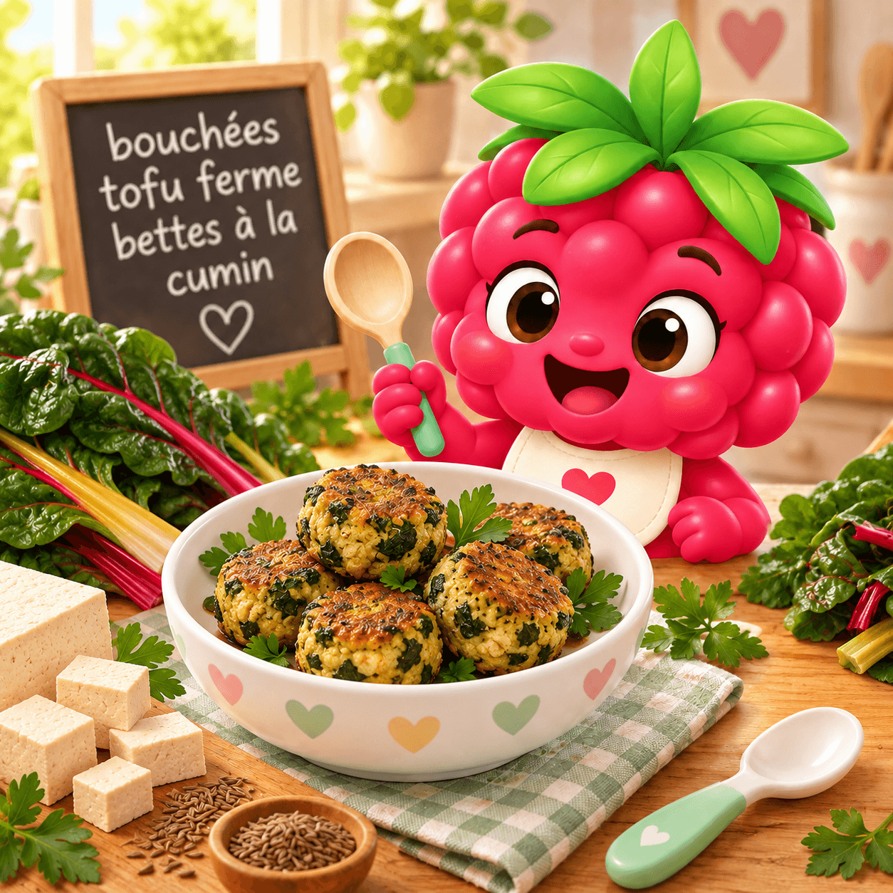 Es Tofu Ferme Bettes La Cumin (bouch-free)