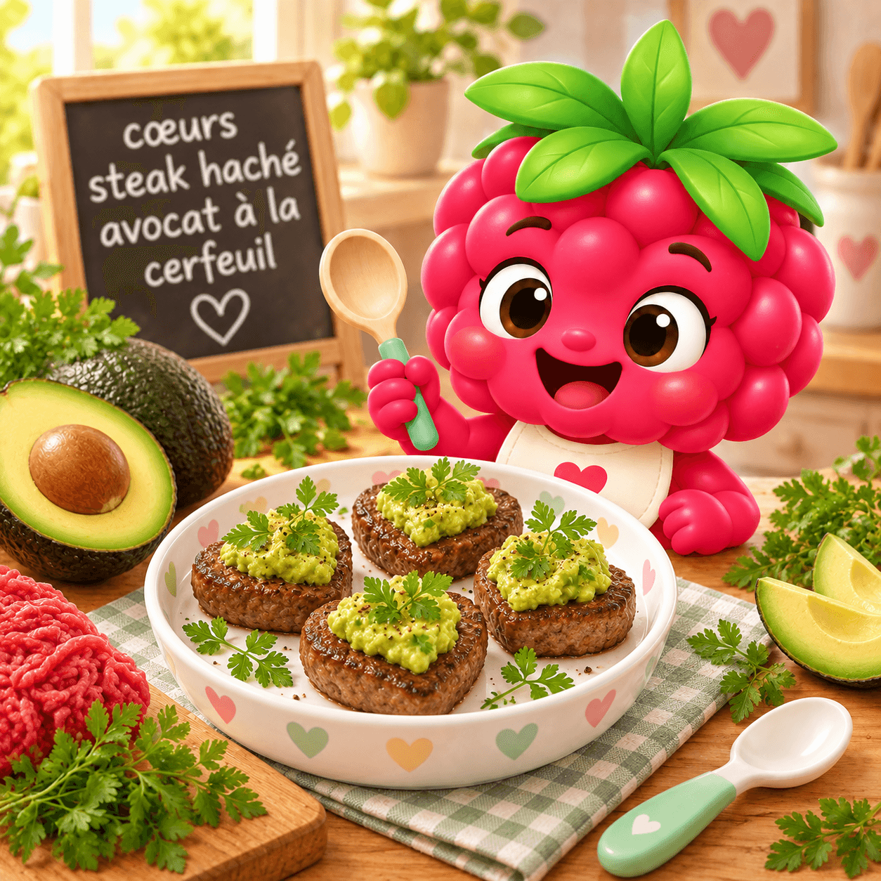 C Urs Steak Hach Avocat La Cerfeuil (crustaces-free)