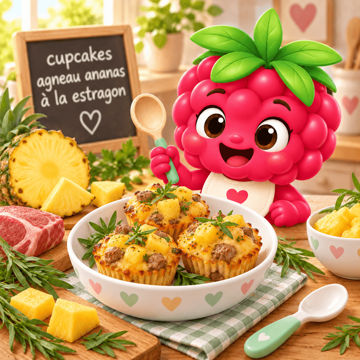 Agneau Ananas La Estragon (cupcakes-free)