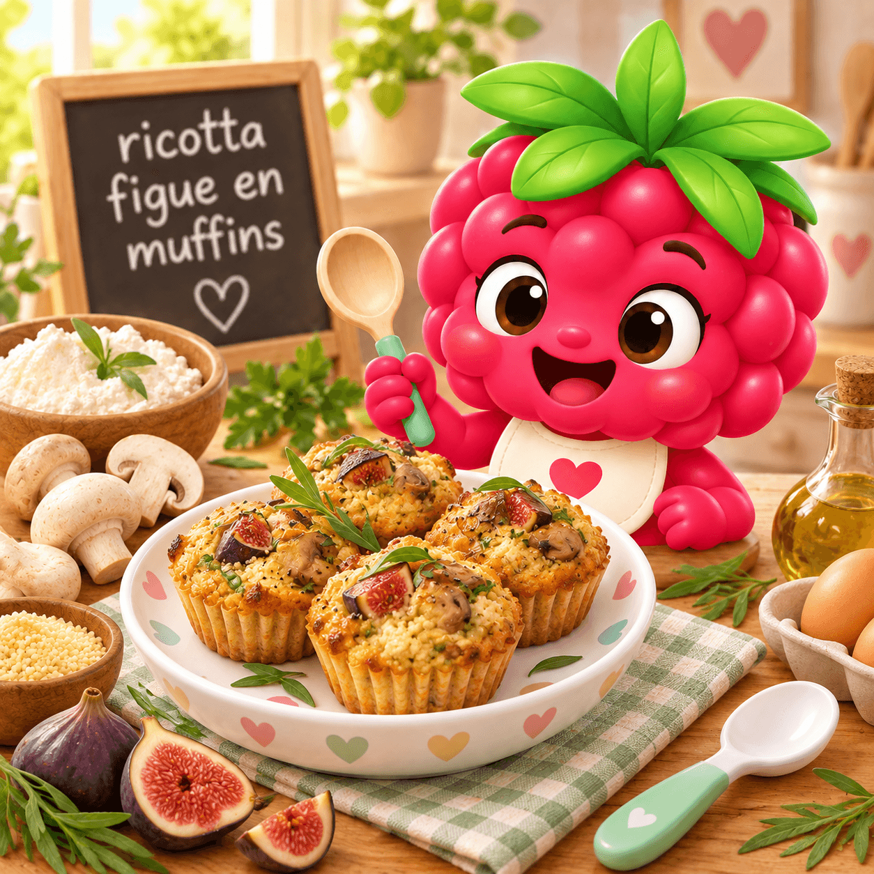 Figue En Muffins (ricotta-free)