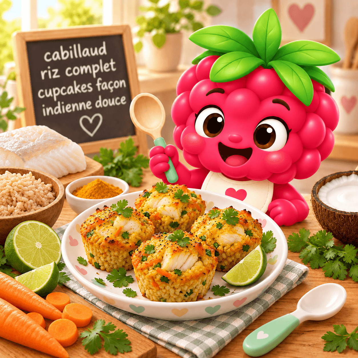 Riz Complet Cupcakes Fa On Indienne Douce (cabillaud-free)