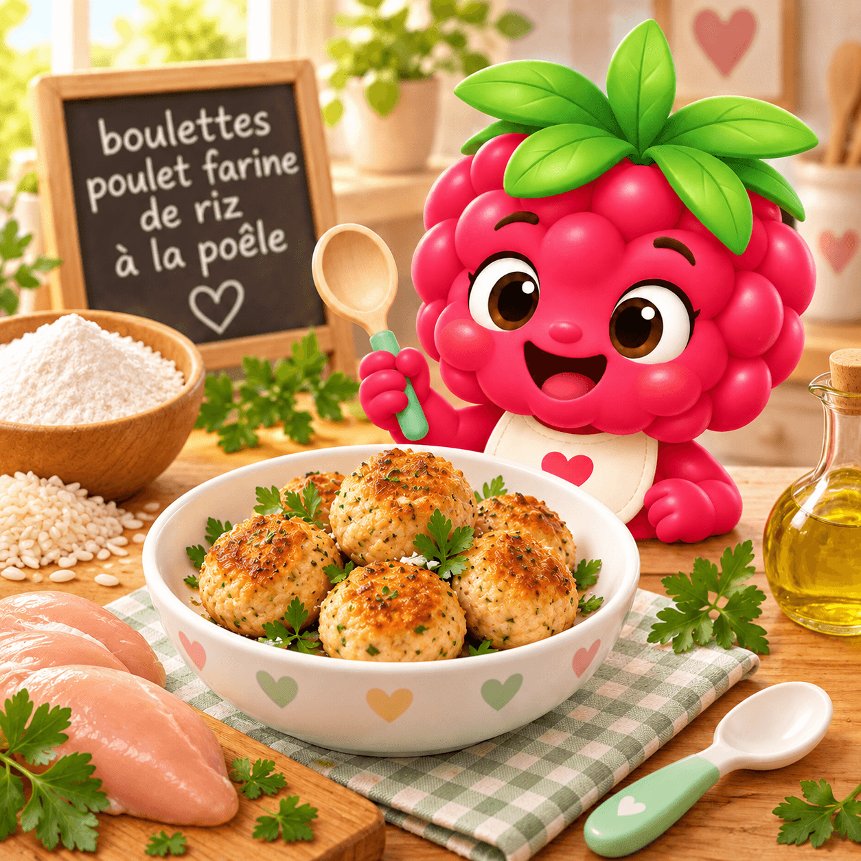 Boulettes Poulet Farine De Riz La Po Le (soja-free)