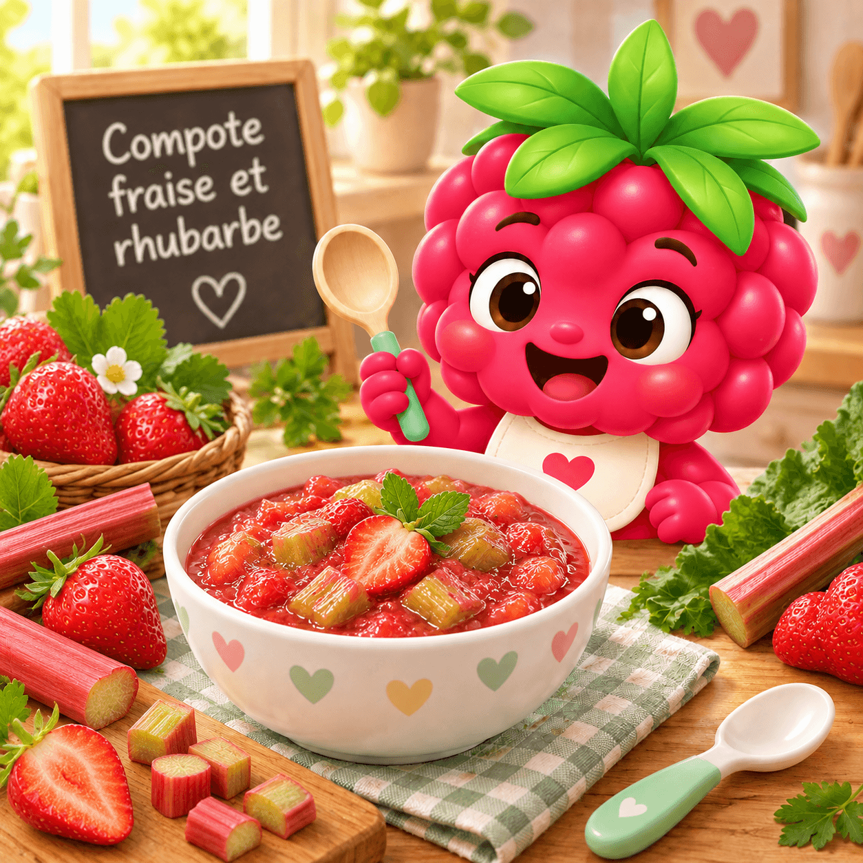 Fraise Et Rhubarbe (compote-free)