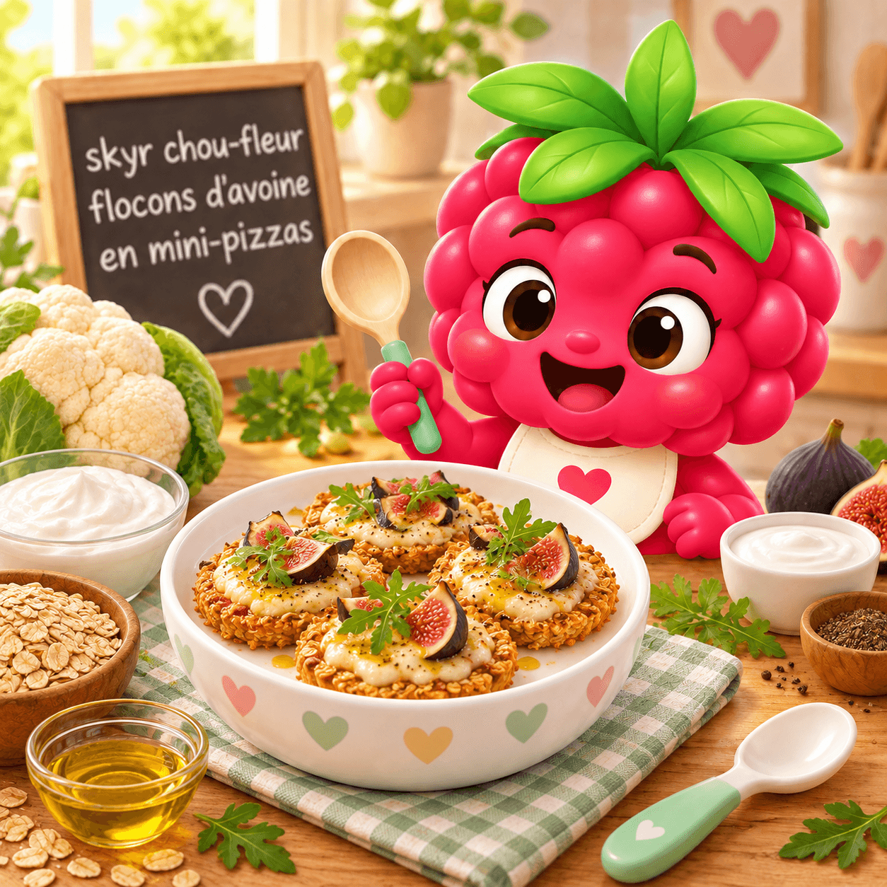 Chou Fleur Flocons D Avoine En Mini Pizzas (skyr-free)