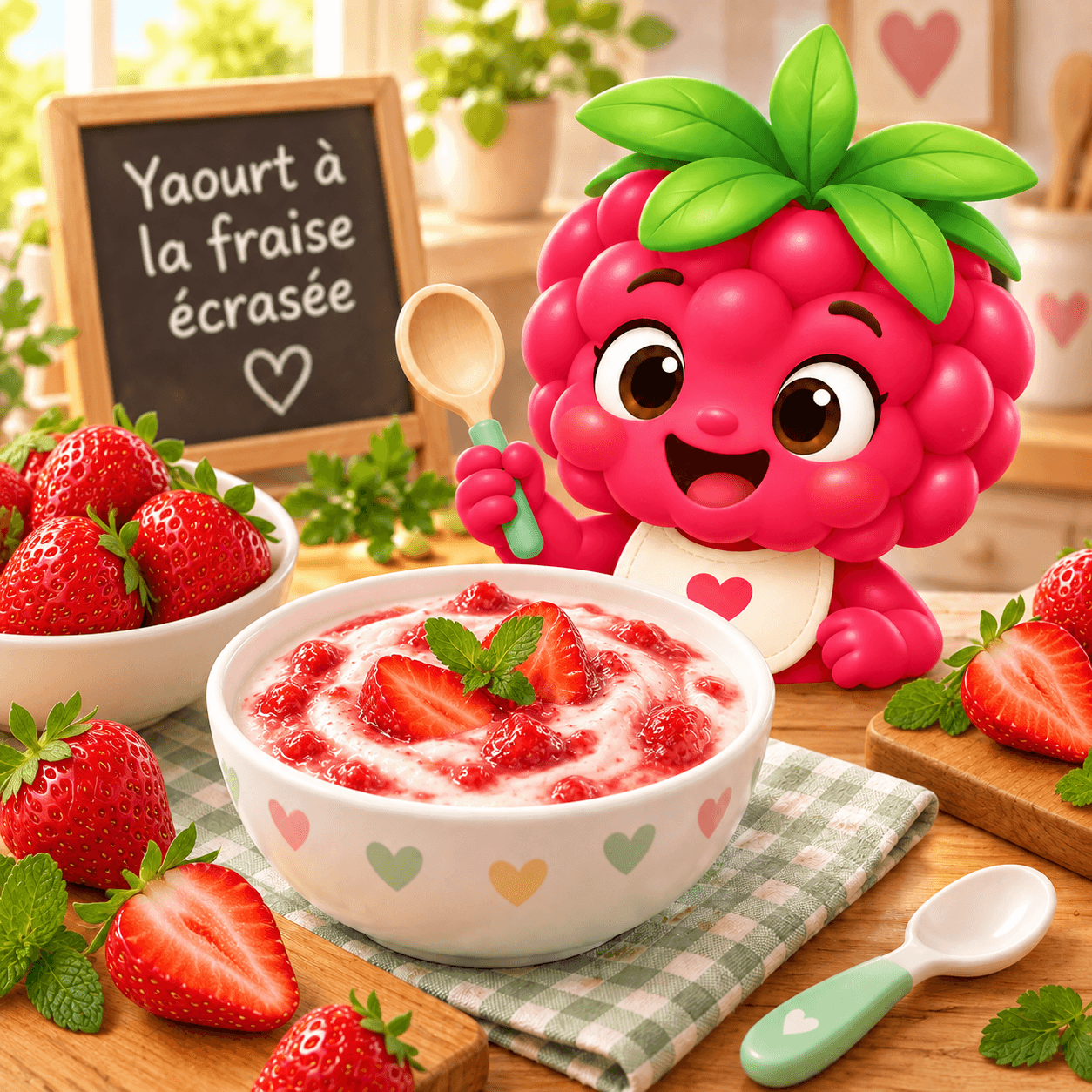 A La Fraise Ecrasee (yaourt-free)