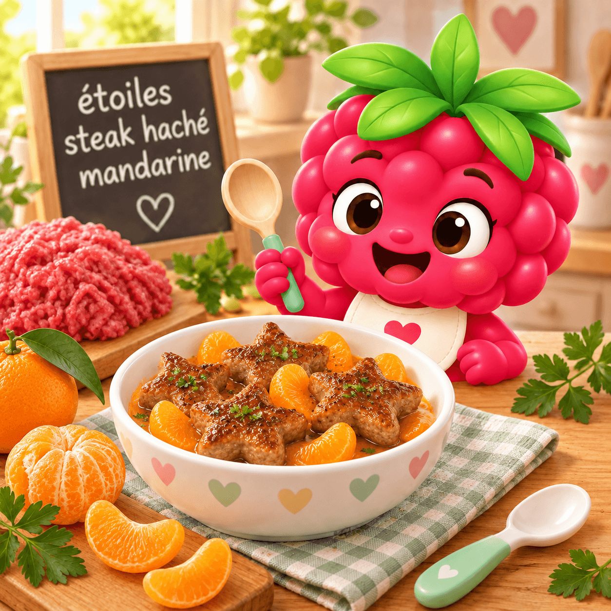 Toiles Steak Hach Mandarine (crustaces-free)