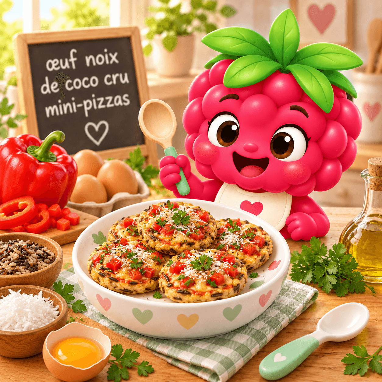 Noix De Coco Cru Mini Pizzas (uf-free)