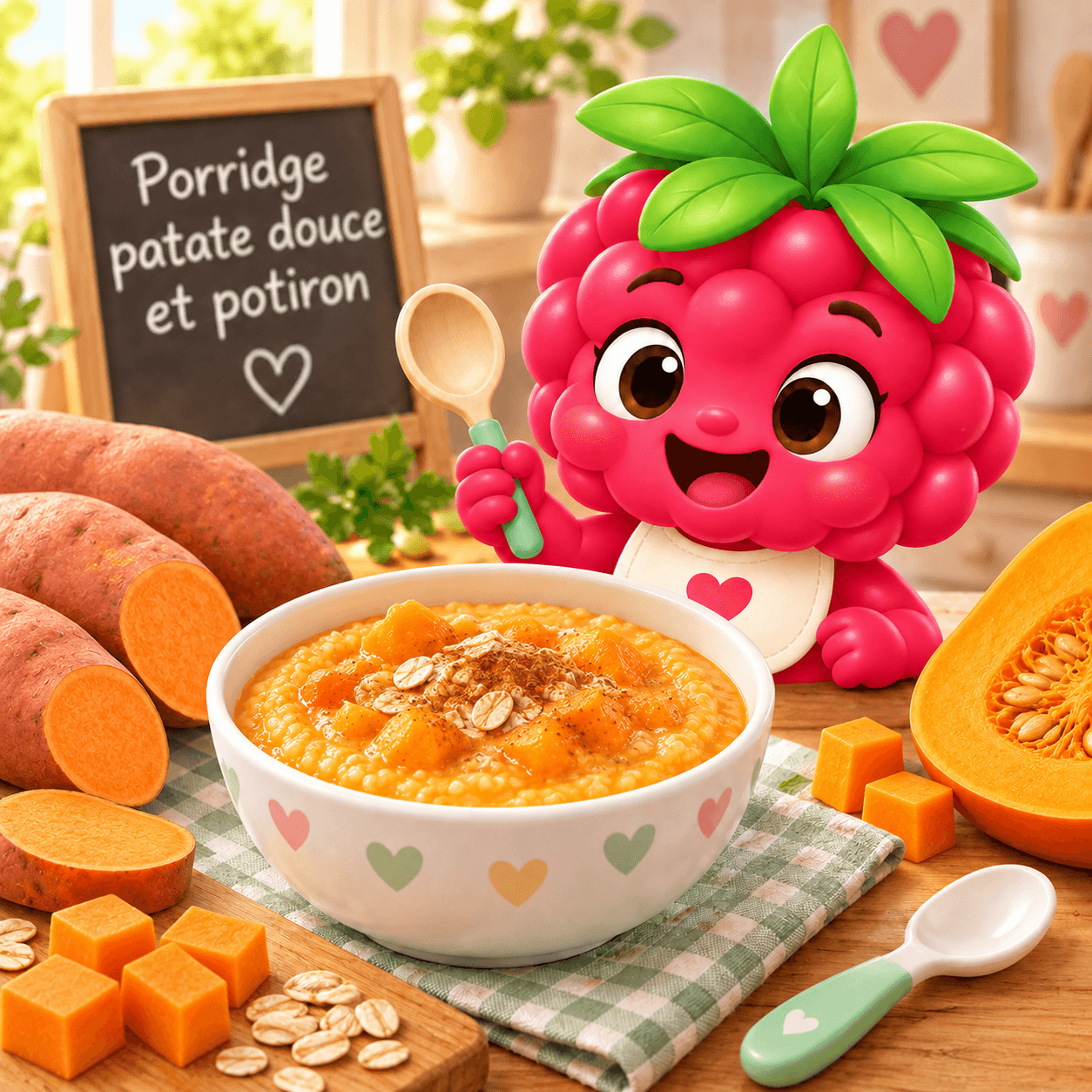 Porridge patate douce et potiron