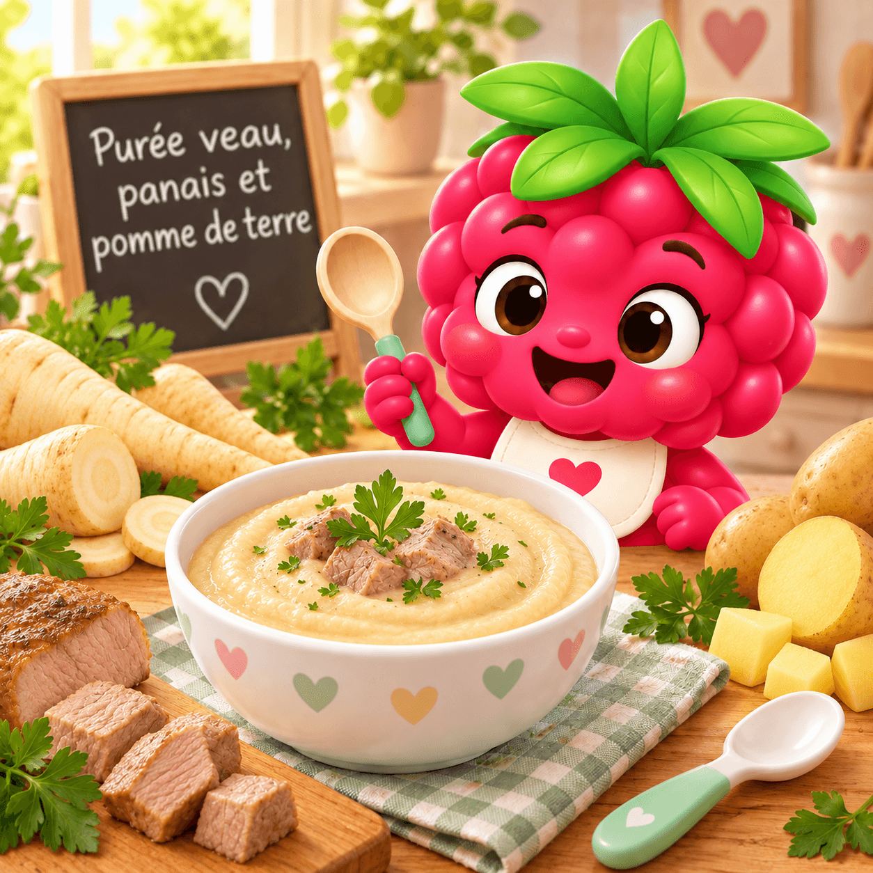 Veau Panais Et Pomme De Terre (puree-free)