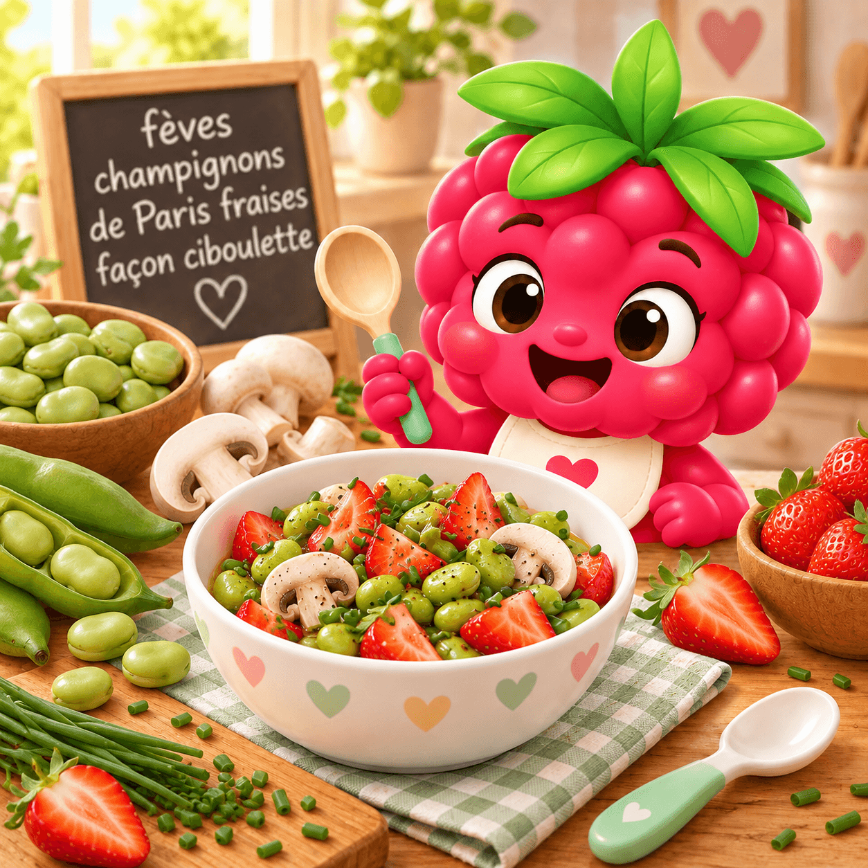 F Ves Champignons De Paris Fraises Fa On Ciboulette (gluten-free)